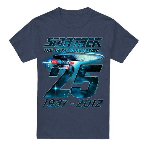Front - Star Trek Unisex Adult Enterprise 25 T-Shirt