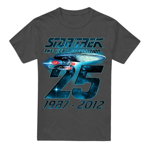 Front - Star Trek Unisex Adult Enterprise 25 T-Shirt