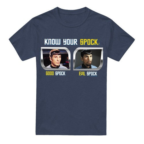 Front - Star Trek Unisex Adult Know Your Spock T-Shirt