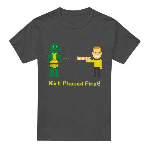 Front - Star Trek Unisex Adult Kirk Phased First T-Shirt
