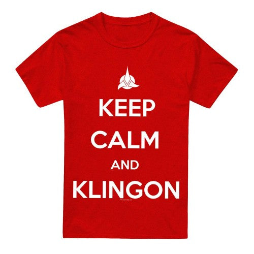 Front - Star Trek Unisex Adult Calm Klingon T-Shirt