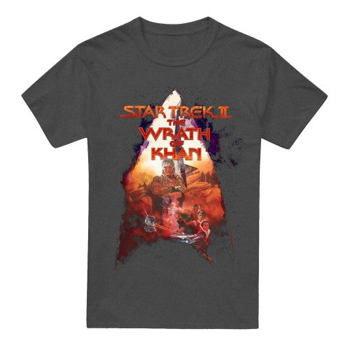 Front - Star Trek Unisex Adult The Wrath of Khan Poster T-Shirt