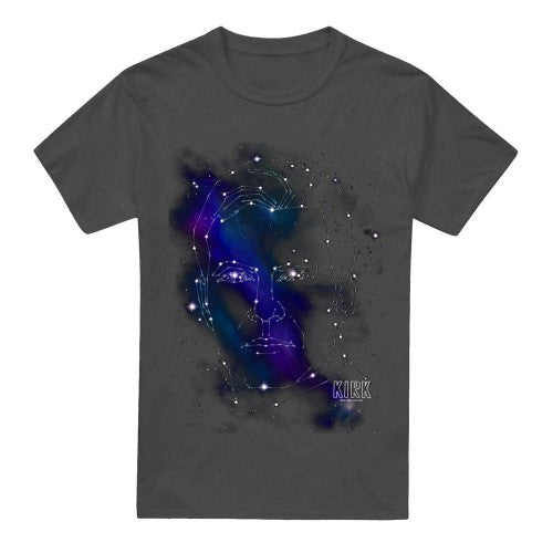 Front - Star Trek Unisex Adult Captain Kirk Constellations T-Shirt