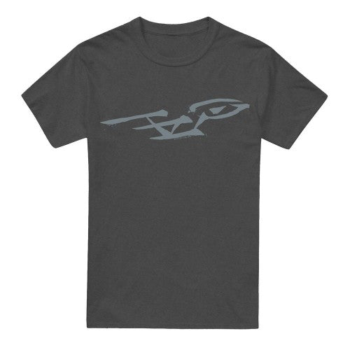 Front - Star Trek Unisex Adult Bushwork Enterprise T-Shirt