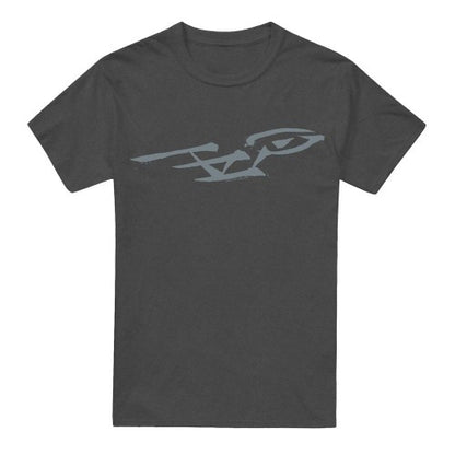 Front - Star Trek Unisex Adult Bushwork Enterprise T-Shirt