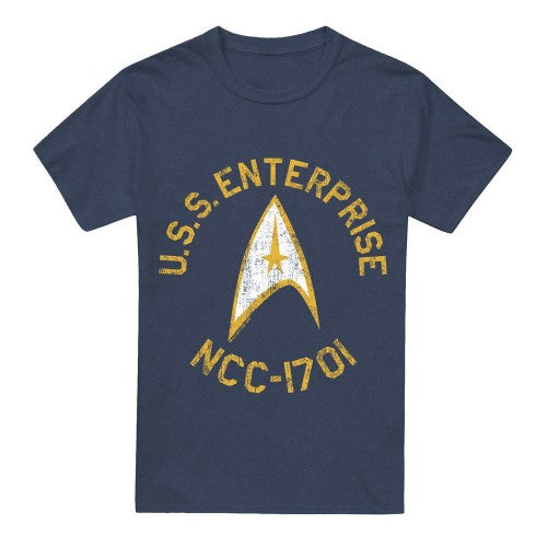 Front - Star Trek Unisex Adult Collegiate T-Shirt