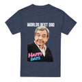 Front - Happy Days Unisex Adult Best Dad T-Shirt