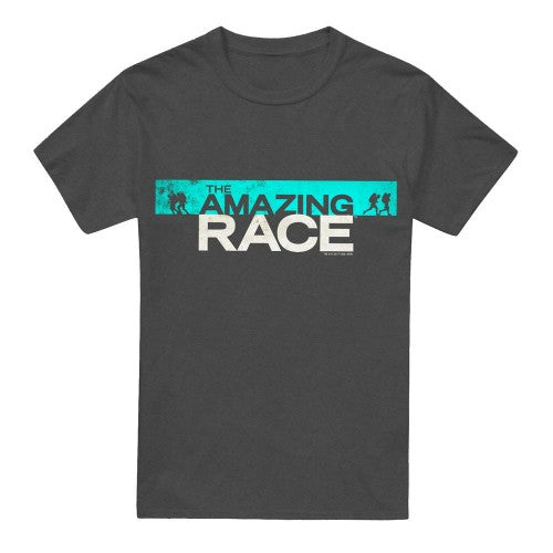 Front - The Amazing Race Unisex Adult Bar Logo T-Shirt