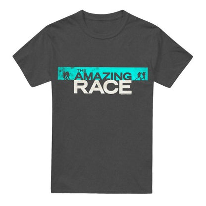 Front - The Amazing Race Unisex Adult Bar Logo T-Shirt