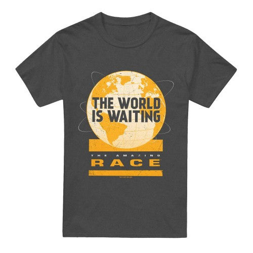 Front - The Amazing Race Unisex Adult Waiting World T-Shirt