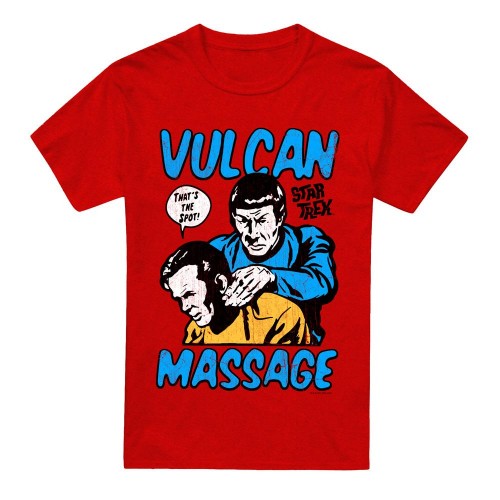 Front - Star Trek Unisex Adult Massage T-Shirt