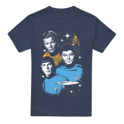Front - Star Trek Unisex Adult All Star Crew T-Shirt