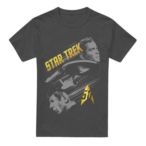 Front - Star Trek Unisex Adult 50 Year Frontier T-Shirt