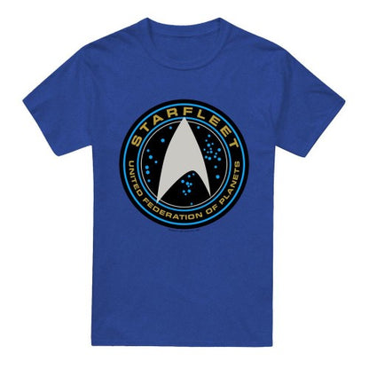 Front - Star Trek Beyond Unisex Adult Starfleet Patch T-Shirt