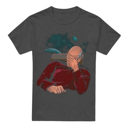 Front - Star Trek Unisex Adult Facepalm T-Shirt