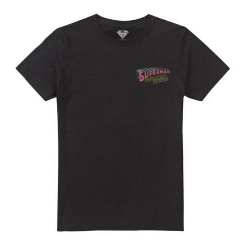 Front - Superman Mens Super Hero Services T-Shirt