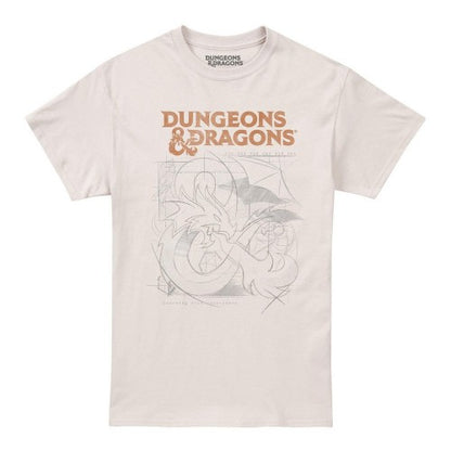 Front - Dungeons & Dragons Mens Sketch T-Shirt