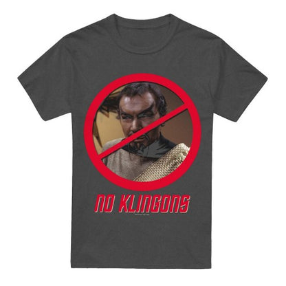 Front - Star Trek Unisex Adult No Klingons T-Shirt