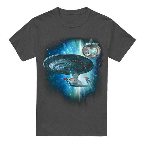 Front - Star Trek Unisex Adult Ship 30 T-Shirt