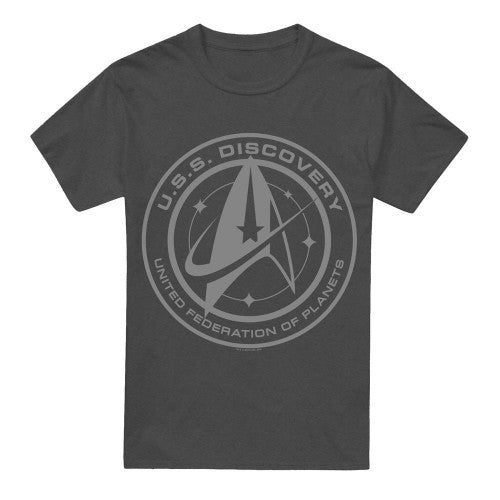 Front - Star Trek: Discovery Unisex Adult Discovery Crest T-Shirt