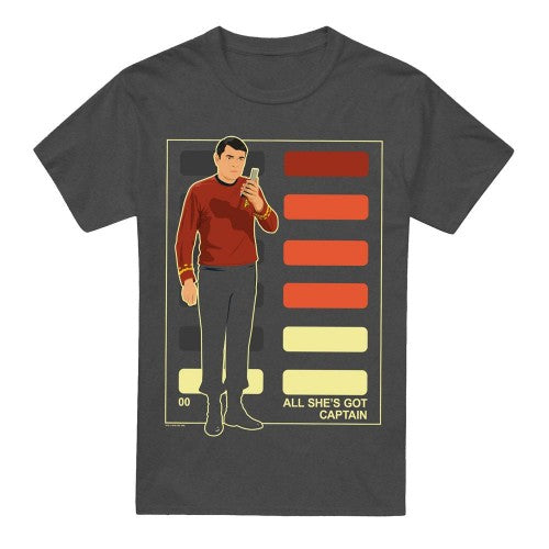 Front - Star Trek Unisex Adult All She´s Got Captain T-Shirt