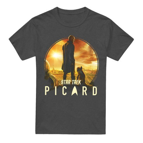 Front - Star Trek: Picard Unisex Adult A Man and His Dog T-Shirt