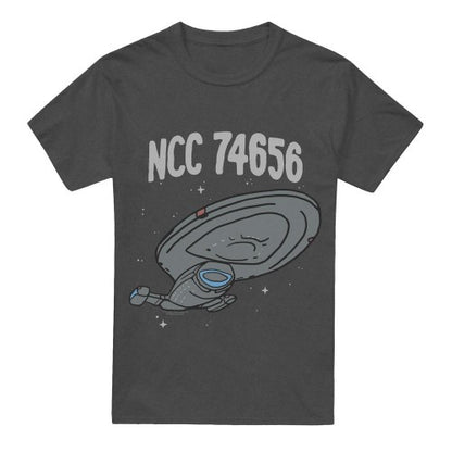 Front - Star Trek Unisex Adult The Intrepid Class T-Shirt