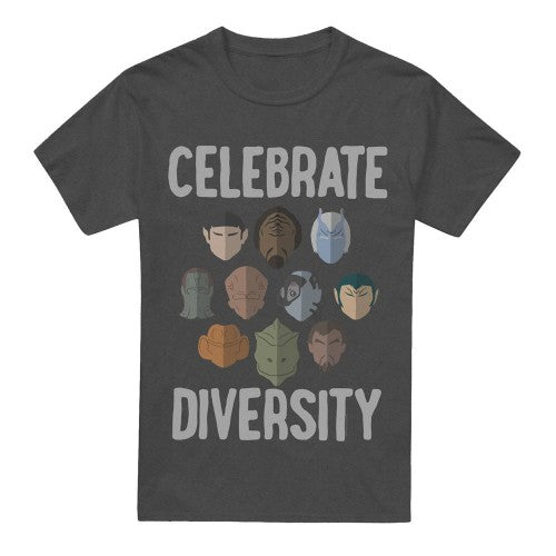 Front - Star Trek Unisex Adult The Celebrate Diversity T-Shirt