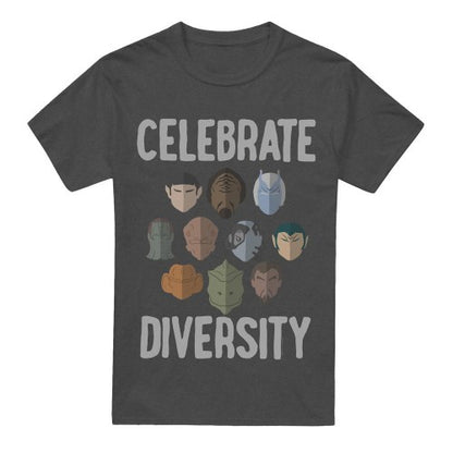 Front - Star Trek Unisex Adult The Celebrate Diversity T-Shirt
