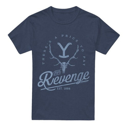 Front - Yellowstone Unisex Adult Revenge Skull T-Shirt