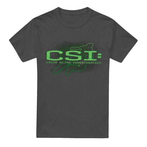 Front - CSI Unisex Adult Shadow Sketch T-Shirt