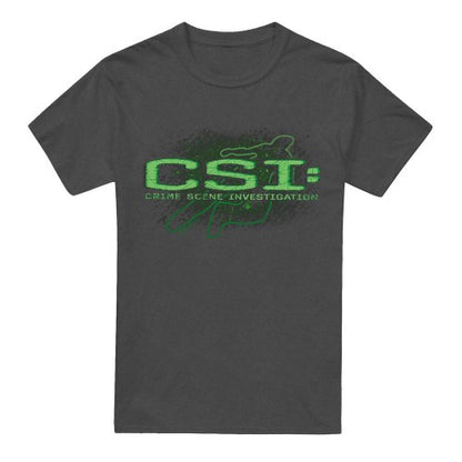 Front - CSI Unisex Adult Shadow Sketch T-Shirt
