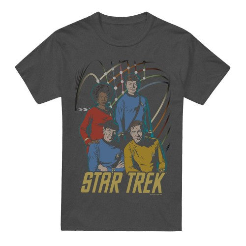 Front - Star Trek Unisex Adult Warp Factor 4 T-Shirt