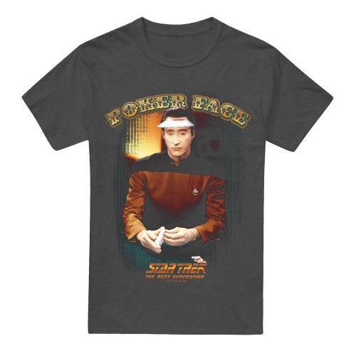 Front - Star Trek Unisex Adult Poker Face T-Shirt