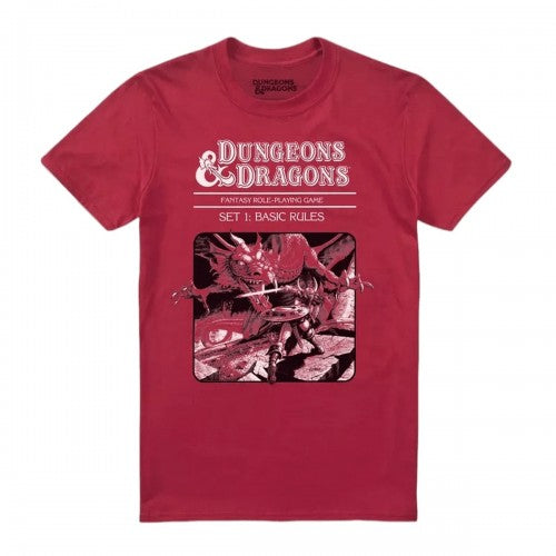 Front - Dungeons & Dragons Mens Basic Rules Box T-Shirt