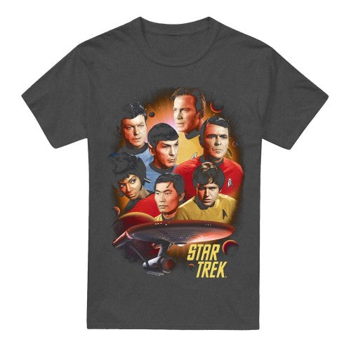 Front - Star Trek Unisex Adult Heart of the Enterprise T-Shirt