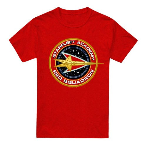 Front - Star Trek Unisex Adult Red Squadron T-Shirt