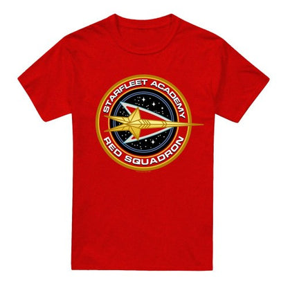 Front - Star Trek Unisex Adult Red Squadron T-Shirt