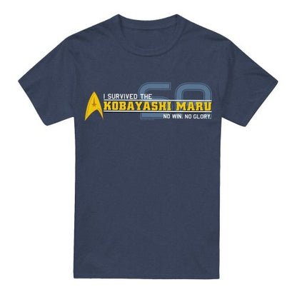 Front - Star Trek Unisex Adult I Survived T-Shirt