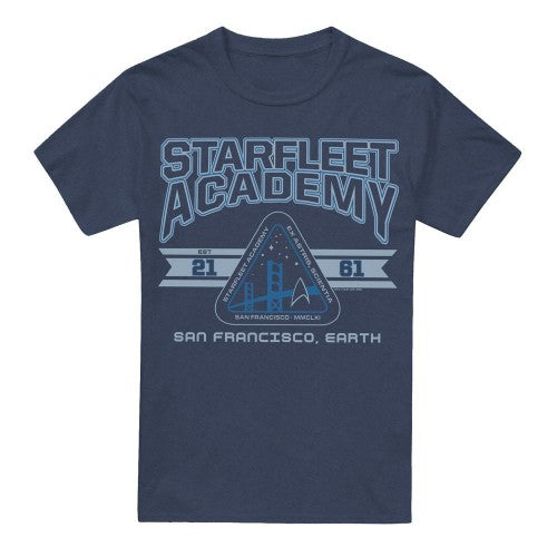 Front - Star Trek Unisex Adult Starfleet Academy Earth T-Shirt