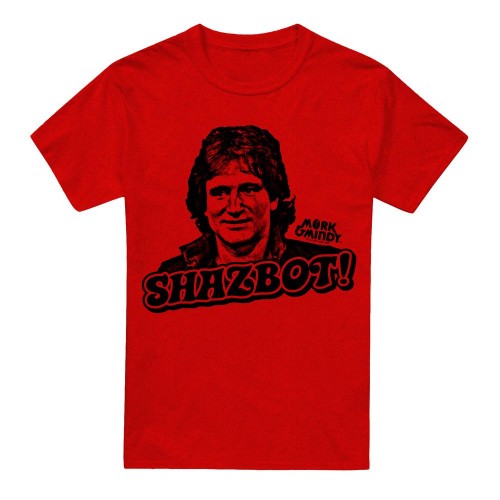 Front - Mork And Mindy Unisex Adult Shazbot T-Shirt