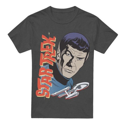 Front - Star Trek: The Original Series Unisex Adult Spock Vintage T-Shirt