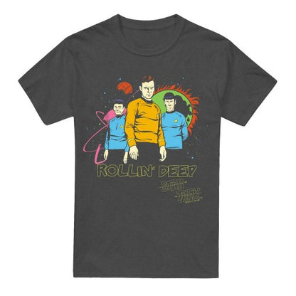 Front - Star Trek Unisex Adult Rollin Deep T-Shirt