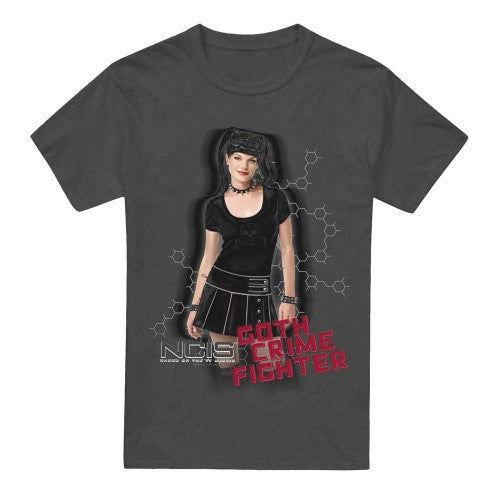 Front - NCIS Unisex Adult Goth Crime Fighter T-Shirt