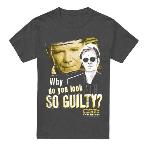 Front - CSI: Miami Unisex Adult So Guilty T-Shirt