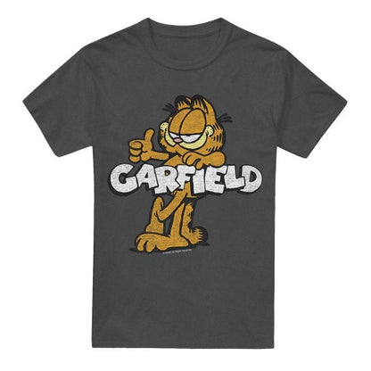 Front - Garfield Unisex Adult Garf Retro T-Shirt