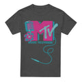 Front - MTV Unisex Adult Microphone Logo T-Shirt