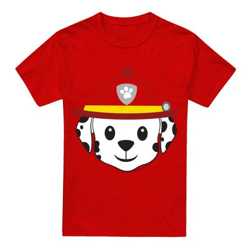 Front - Paw Patrol Unisex Adult Marshall Emoji T-Shirt
