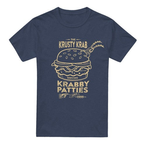 Front - SpongeBob SquarePants Unisex Adult The Krusty Krab Shock Mono T-Shirt