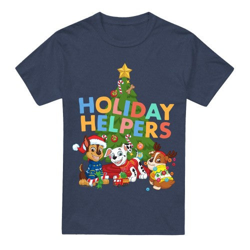Front - Paw Patrol Unisex Adult Holiday Helpers Christmas T-Shirt